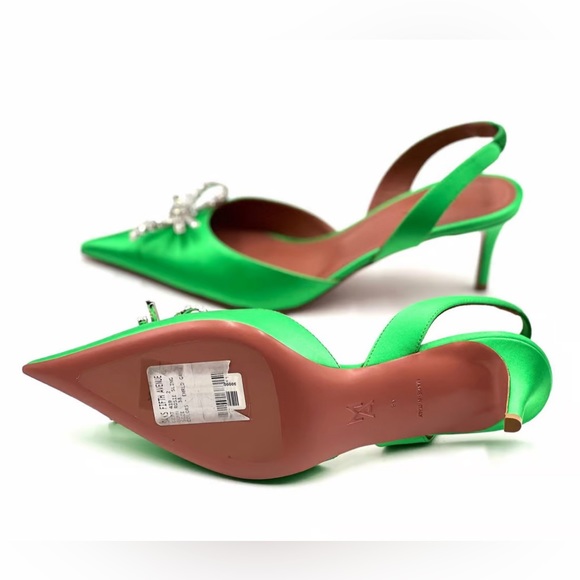 AMINA MUADDI LEATHER HEELS main image 0